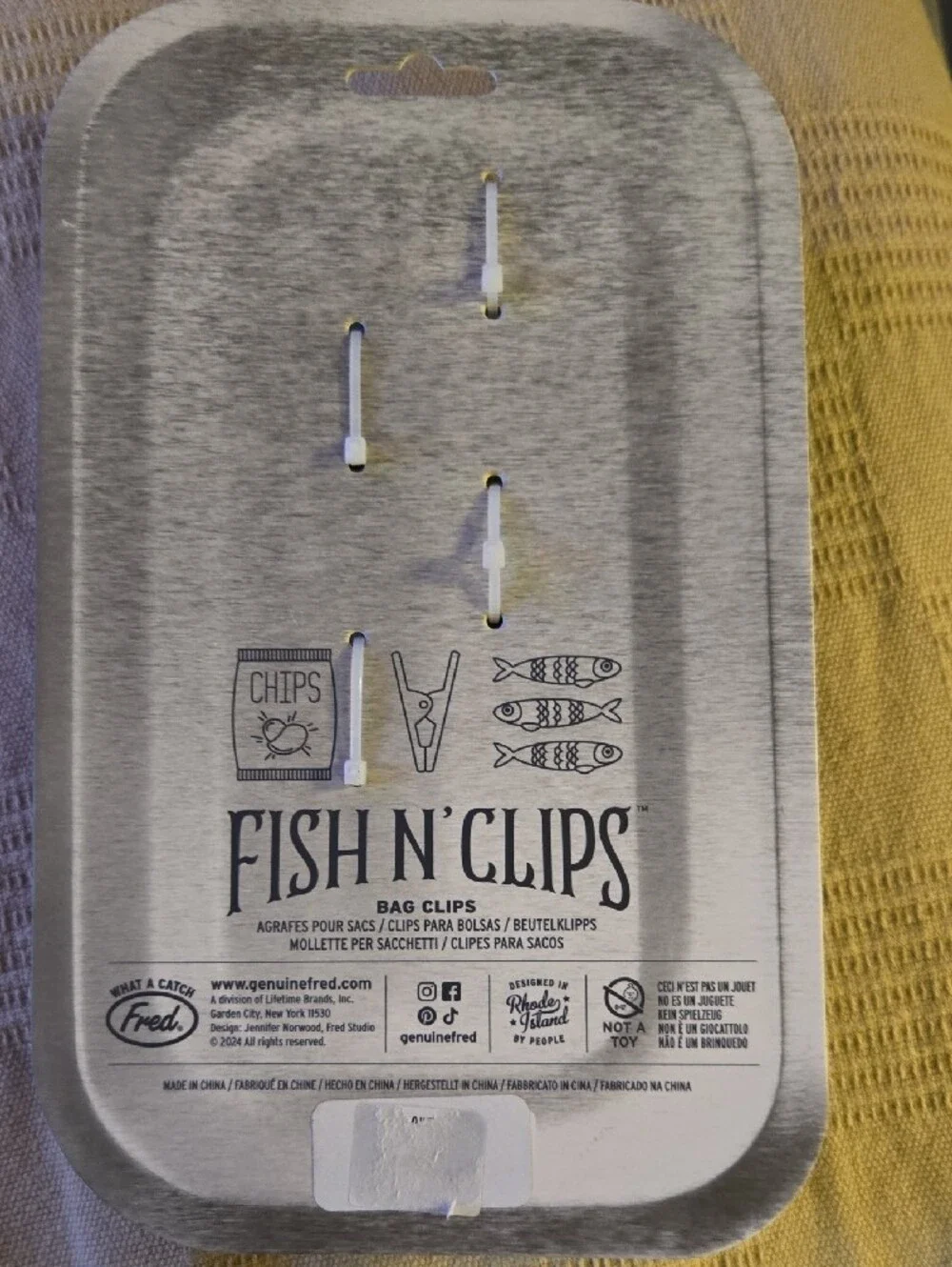 Fred Fish N' Clips Decorative Fish Bag Clips